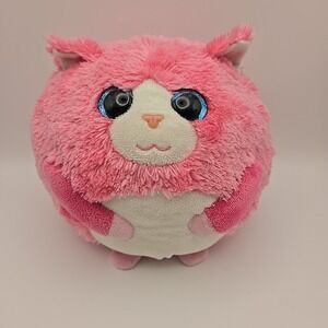 TY Beanie Ballz 2011 Small 7" Pink Tumbles The Cat Kitten Plush Stuffed‎ Animal
